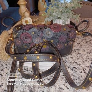 Tea Rose Double Crossbody Clutch